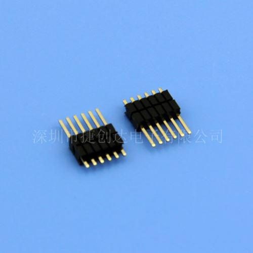 排针 1.27MM 单排双塑 180度