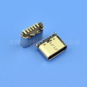 USB C TYPE 6P 180° SMT