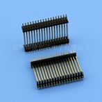 排针 1.27MM 双排双塑 SMT 180度