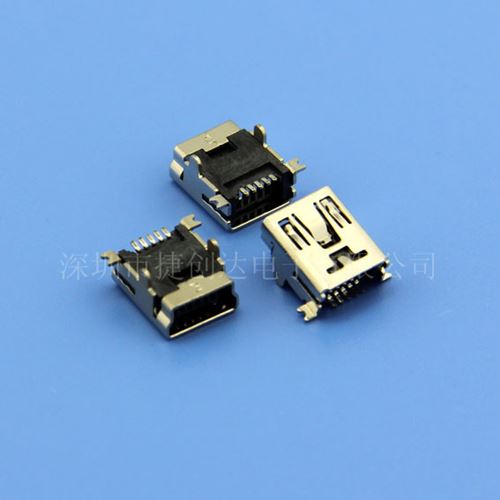 MINI USB 5P BF SMT 前插后贴