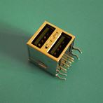 USB AF 90°DIP 双层 全包 带弹片