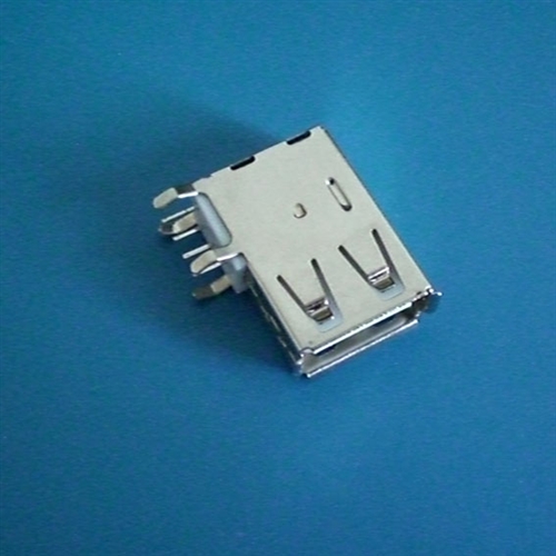 USB 母座 A型 90度 插板 侧立式