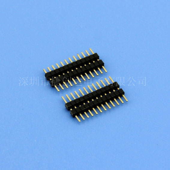 排针 1.0MM 单排双塑 180度