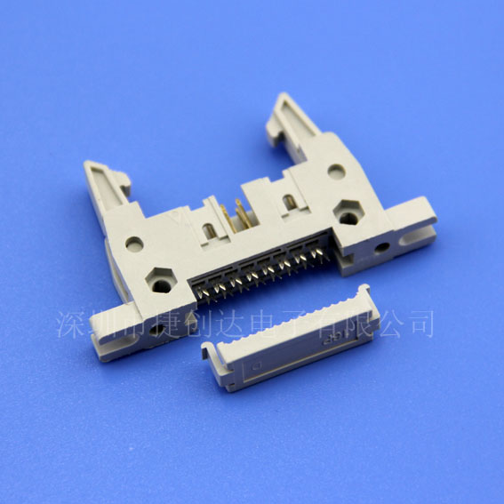  牛角 2.54MM 压线式 带耳