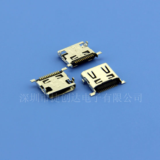MINI USB 5P BF DIP 90度 两脚
